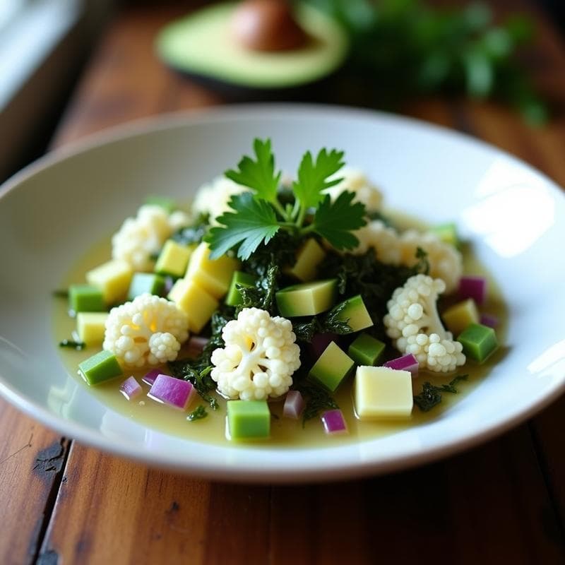 Ceviche de Coliflor y Algas Dulse: Receta Crudivegana con Toque Irlandés