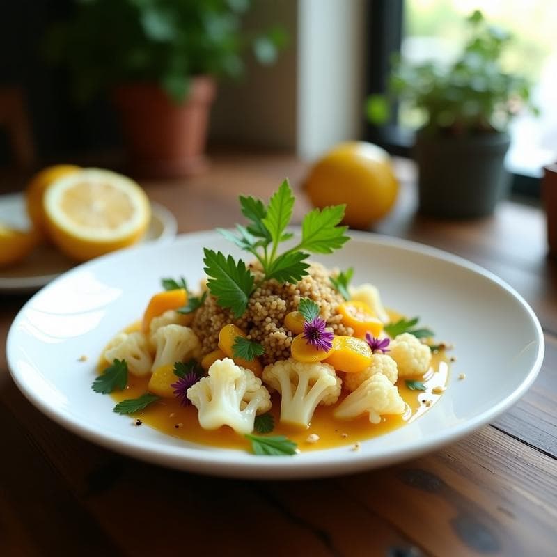Ceviche de Coliflor y Limón Yuzu: Receta Peruana Vegana Sin Pescado con Toque Ciudadano