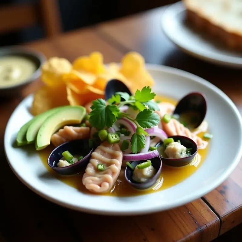 Ceviche de Conchas Negras con Leche de Cocotero y Limón Sutí: Receta Costarricense en 10 Minutos