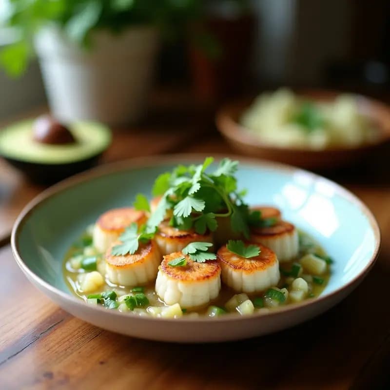 Ceviche de Conchas Negras con Leche de Coco y Cilantro: Receta Ecuatoriana Gourmet