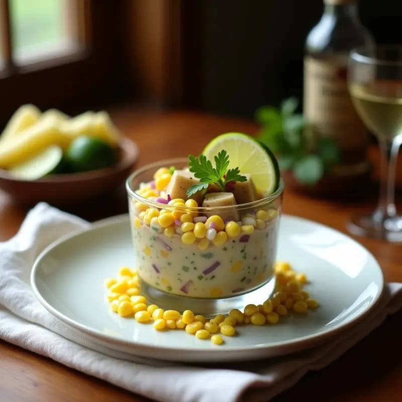 Ceviche de Conchas Negras con Leche de Tigre y Maíz: Receta Peruana Gourmet