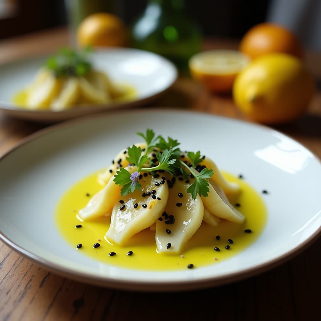 Ceiche de Corazón de Alcachofa y Limón Yuzu: Receta Peruana Vegana y Crudivegana