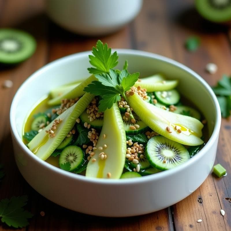 Ceviche de Corazón de Lechuga y Algas Dulse: Receta Vegana con Leche de Tigre Verde