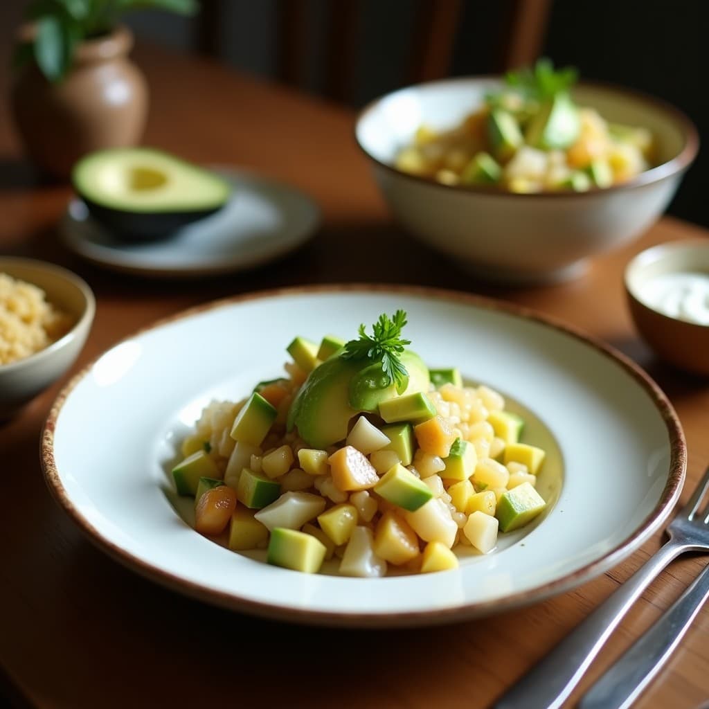 Ceviche de Corazón de Palma y Aguacate con Leche de Coco: Receta Vegana y Sin Pescado