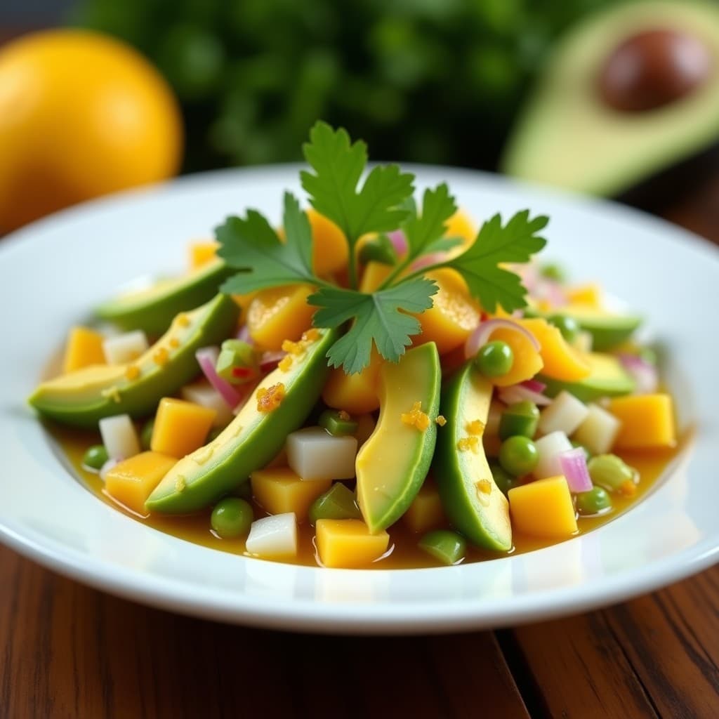 Ceviche de corazón de palma y maracuyá: Receta amazónica sin pescado y keto en 15 minutos