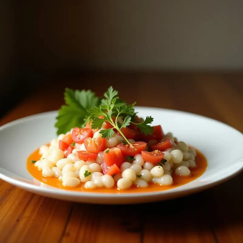 Ceviche de Corazón de Palmira: Receta Costarricense Vegana con Leche de Coco y Chile