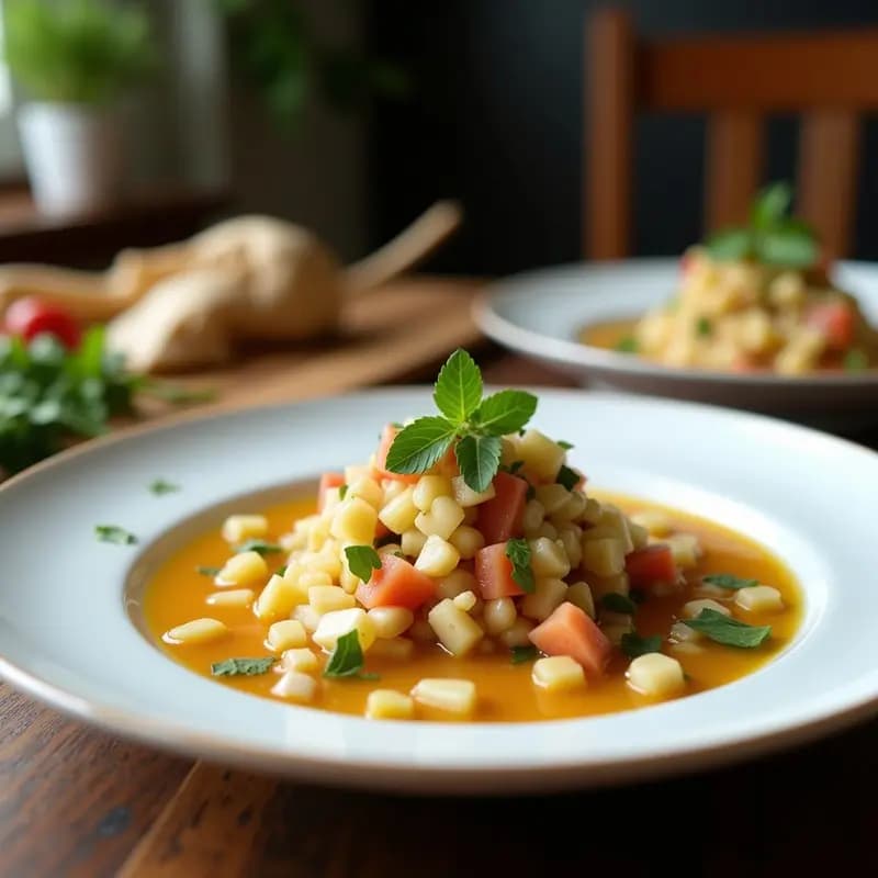 Ceviche de Corazón de Palmitos y Leche de Coco: Receta Vegana Amazónica Sin Pesado
