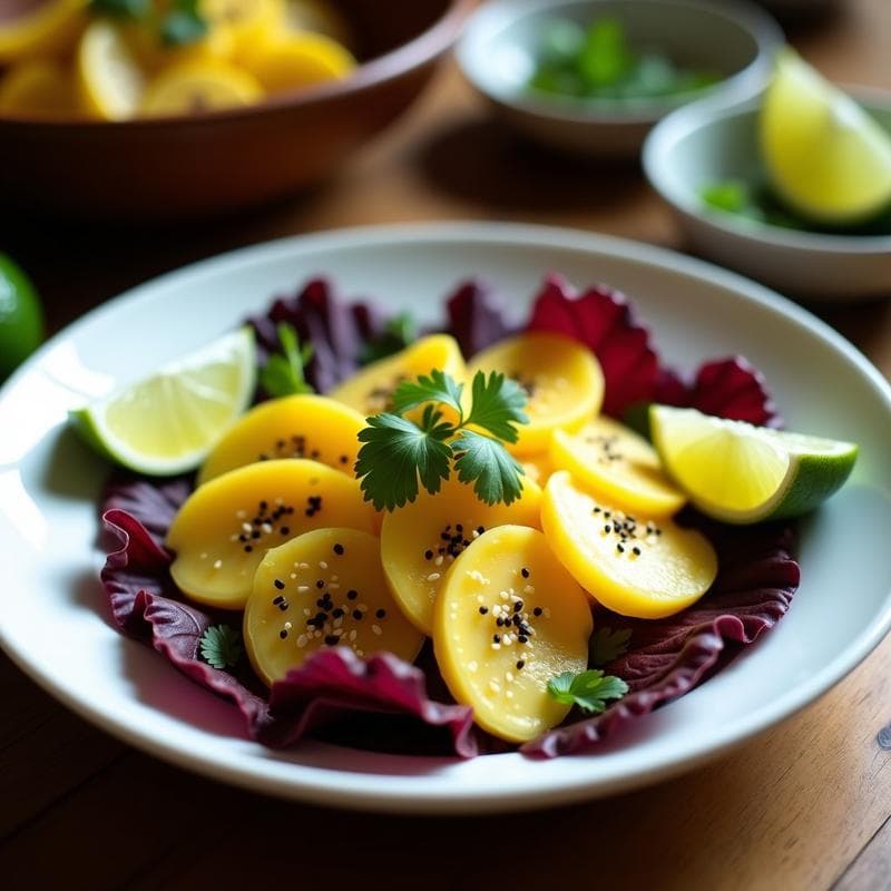 Ceviche de Corazón de Palmitos y Maracuyá: Receta Vegana Peruana Sin Pescado y Crudivegana