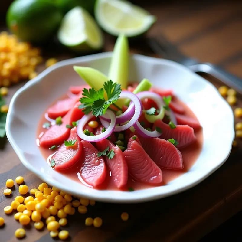 Ceviche de心 (Corazón de Res) con Leche de Tigre de Guayaba: Receta Peruana Innovadora y Alta en Hierro