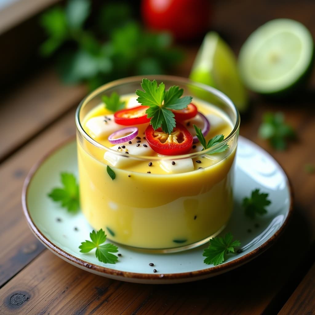 Ceviche de Coriander (Cilantro) y Palmitos: Receta Brasileña Vegana y Sin Pescado