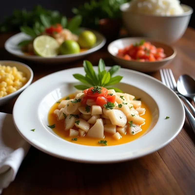 Ceiche de Corvina con Leche de Coco y Lulo: Receta Ecuatoriana Fresca y Exótica