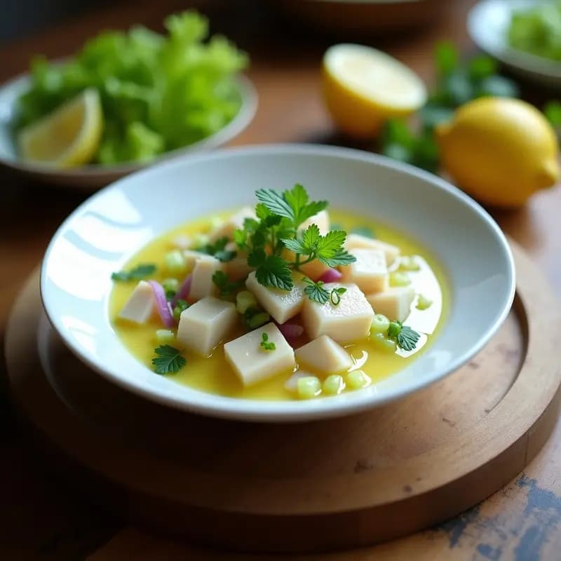 Ceiciche de Corvina y Leche de Limón: Receta Peruana Alta en Omega-3 y Keto