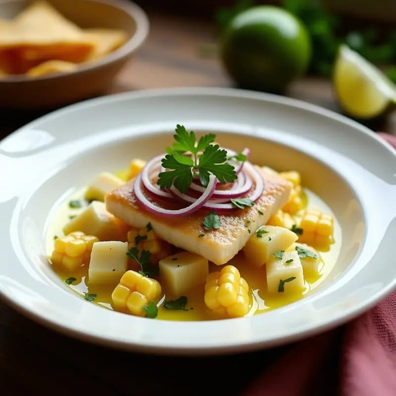 Ceviche de Corvina con Leche de Tigre y Cancha Serrana: Receta Peruana Clásica