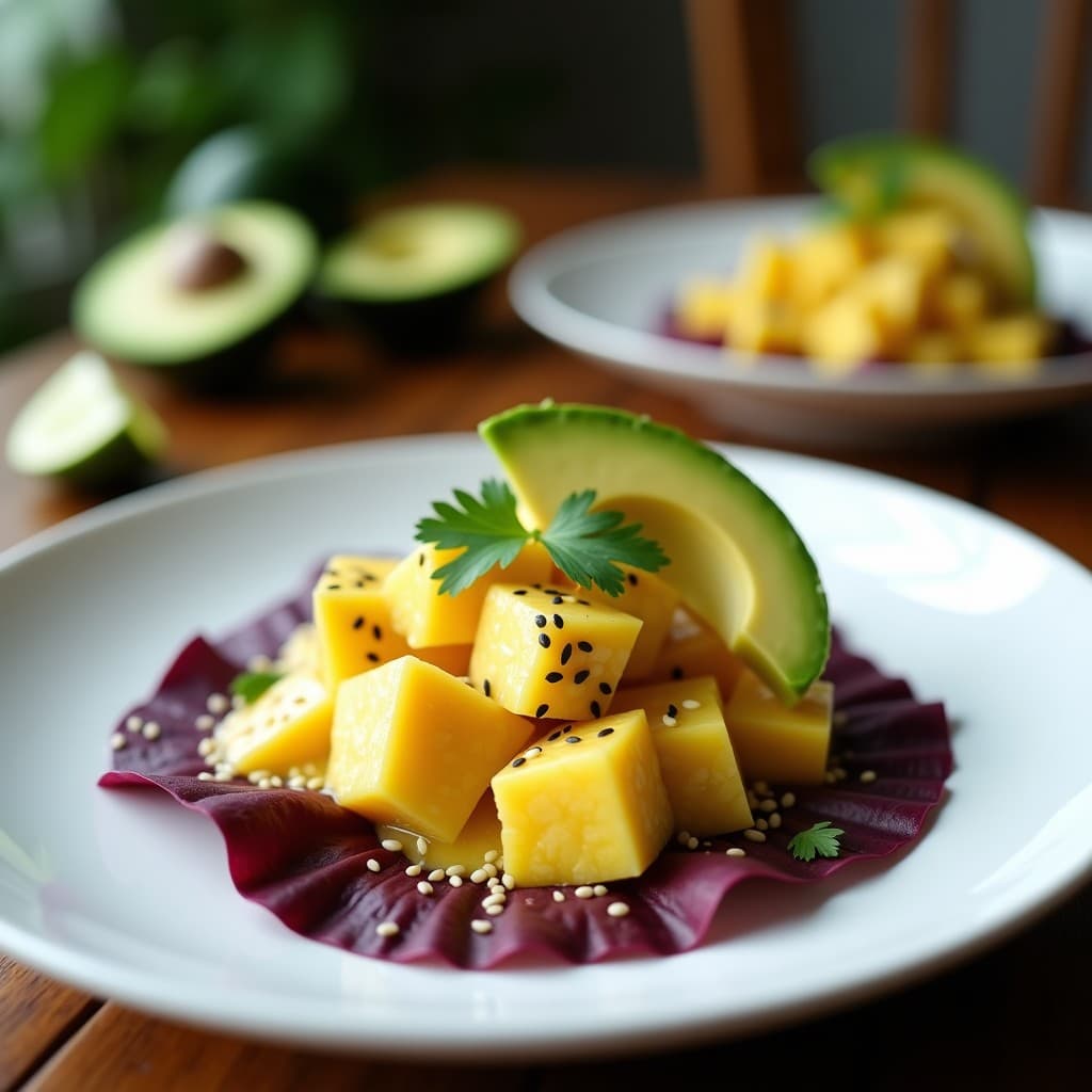 Ceviche de Corvina y Leche de Tigre de Maracuyá Amarilla: Receta Peruviana Keto Sin Gluten