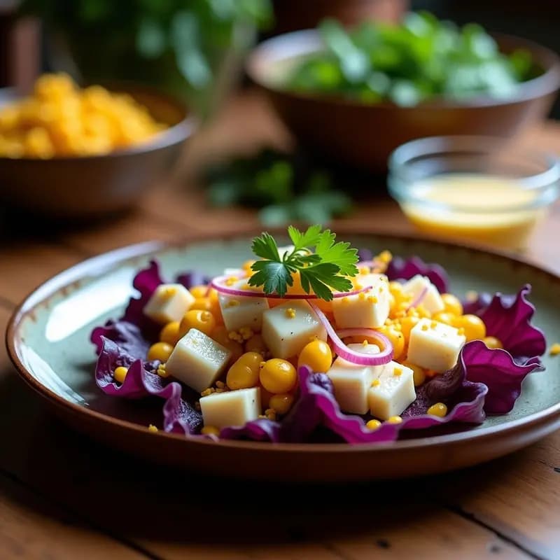 Ceviche de Corvina con Leche de Tigre de Cloruro de Magnesio: Receta Peruana Innovadora