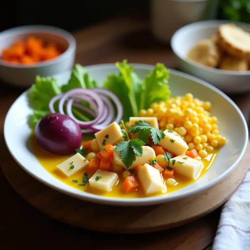 Ceiche de Corvina con Leche de Tigreamarillo: Receta Peruana Picante y Fresca