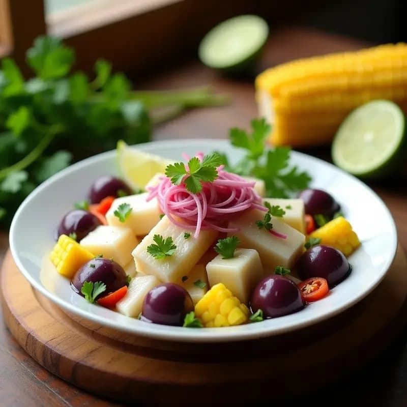 Ceviche Peruano de Corvina con Limón y Cilantro: Receta Fresca y Sin Cocción