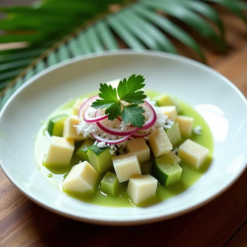 Ceviche de Corvina con Limón Verde y Cocos: Receta Brasileña Alta en Omega-3