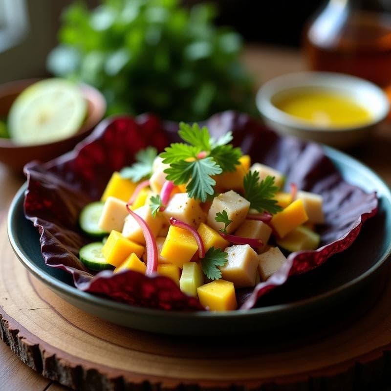 Ceviche de Corvina con Mango y Chili de Árbol: Receta Peruana Low Carb