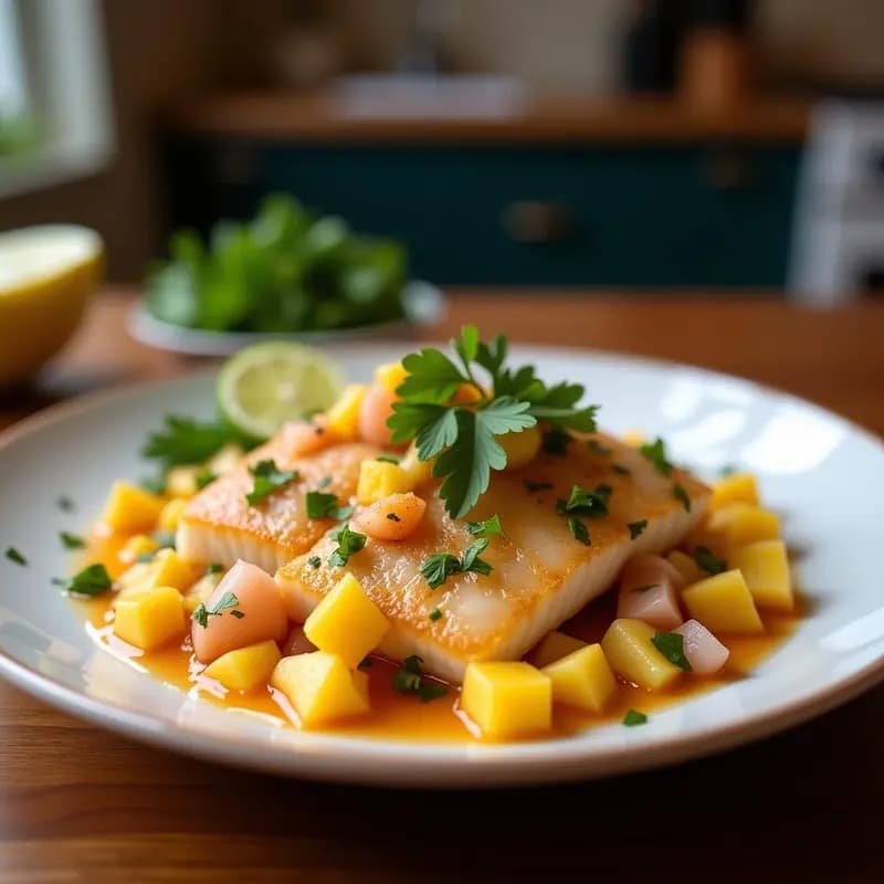 Ceviche de Corvina con Maracuyá y Cúrcuma: Receta Peruana Antioxidante y Sin Lactosa