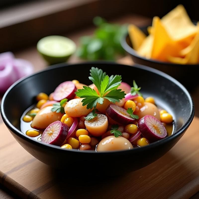 Ceviche de Pulpo Ahumado: Receta Peruana Gourmet con Toque a Leña en 25 Minutos
