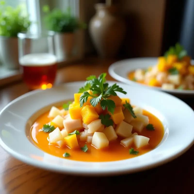 Ceviche de Dorado con Mango y Ají Rocoto: Receta Peruana Gourmet con Toque Frutal