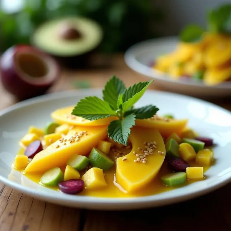 Ceviche de Heart of Palm y Maracuyá: Receta Peruana-Brasileña Crudivegana y Refrescante