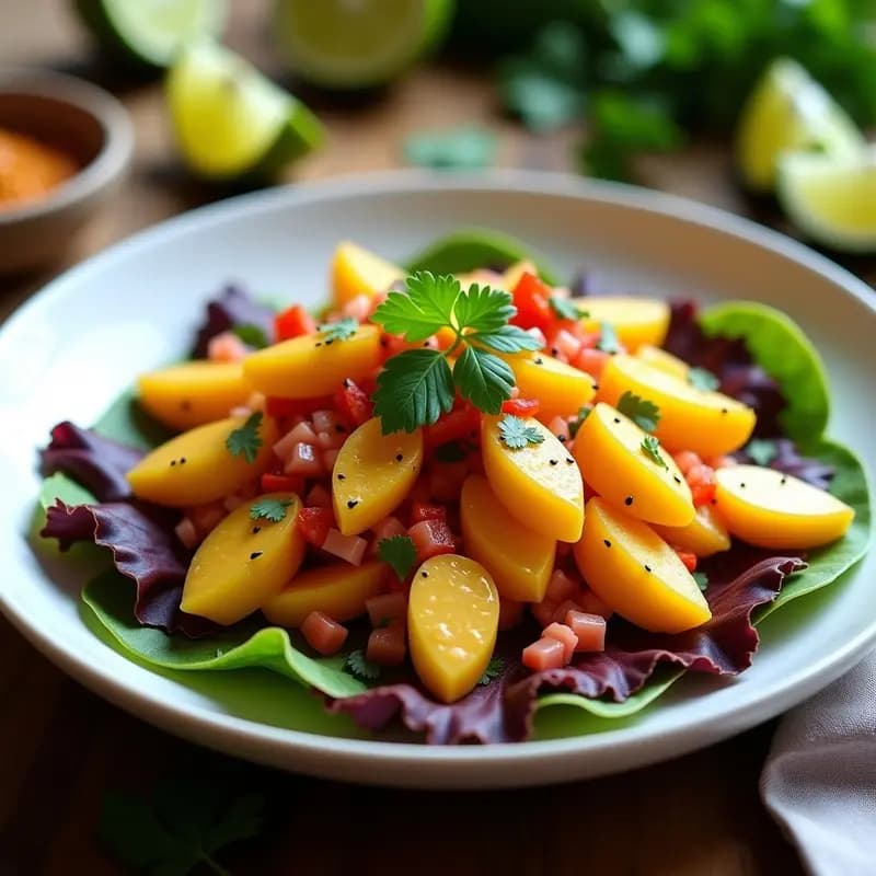 Ceviche de hearts of palm con Maracuyá y Cilantro: Receta Ecuatoriana Vegana y Crudivegana