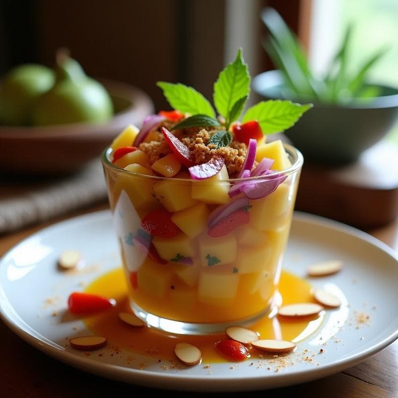 Ceviche de Higos Chumbos y Lima: Receta Vegana Marroquí con Toque Cítrico