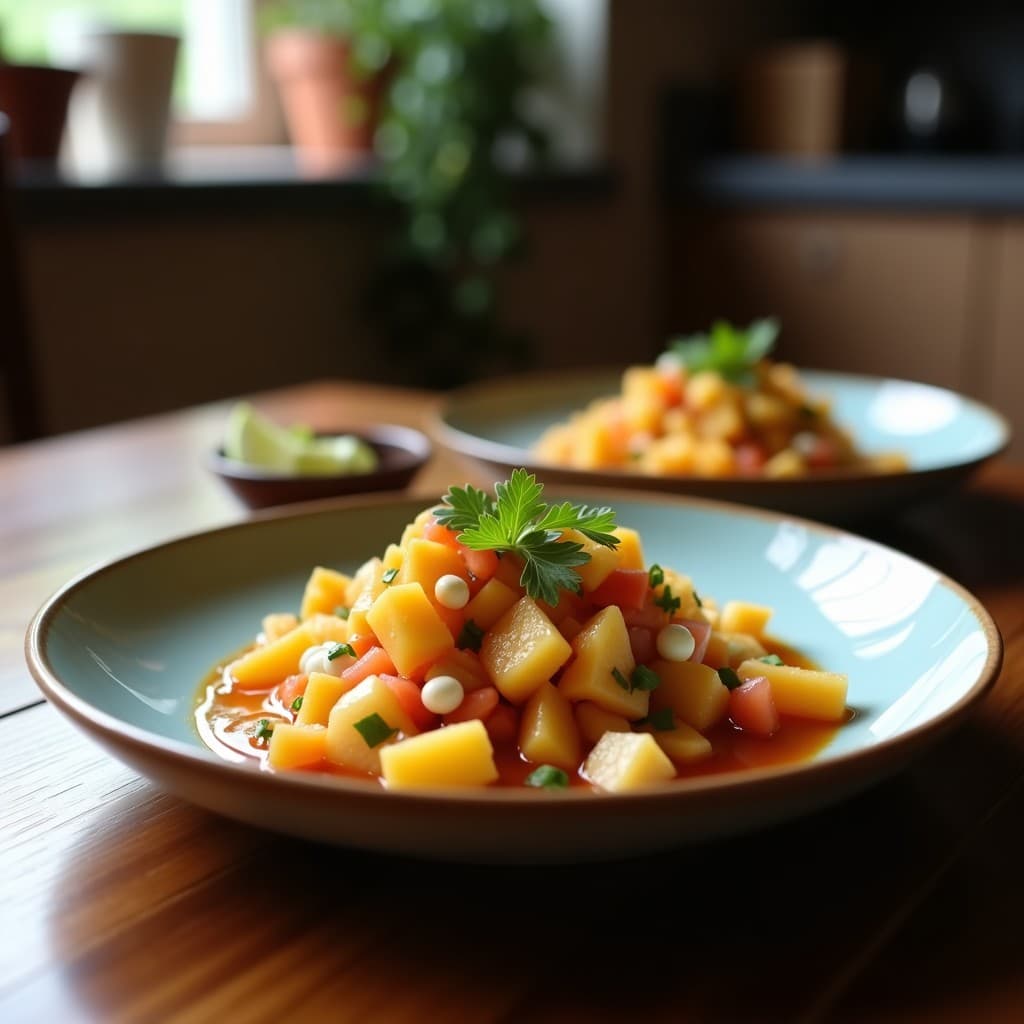 Ceviche de Hongo Rey y Maracuyá: Receta Peruana Vegana y Gourmet