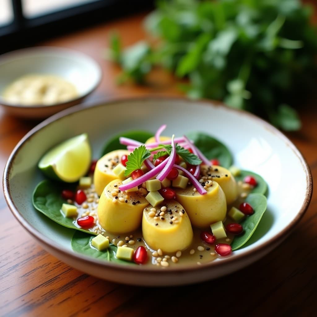 Ceviche de Hongos Ostra y Coconut Milk: Receta Vegana Peruana con Toque Exótico