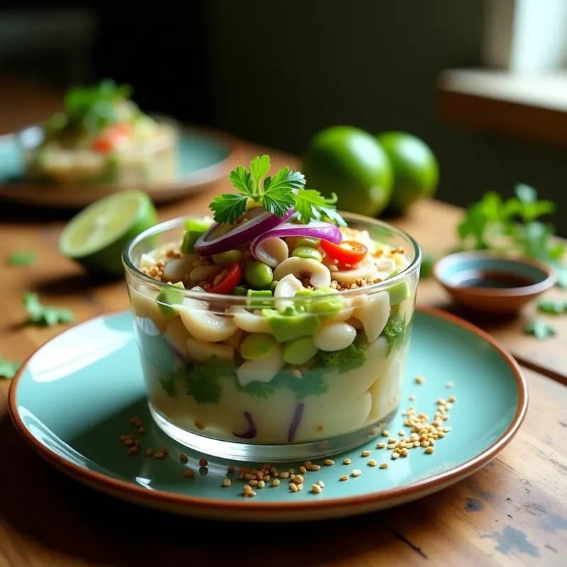 Ceviche de Hongos Ostra con Lechuga de Mar y Aguacate: Receta Vegana y Sin Gluten en 10 Minutos