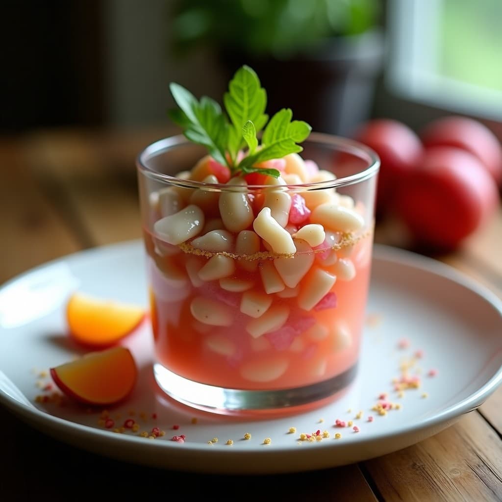 Ceiche de Hongos Oyster y Litchi: Receta Vegana con Toque Ántico y Cítrico