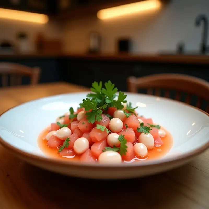 Ceviche de Hongos Oyster y Pomelo Rosa con Cilantro: Receta Mexicana Vegana y Sin Gluten