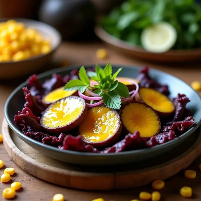Ceviche de Hongos Portobello y Maracuyá: Receta Peruana 100% Vegetal