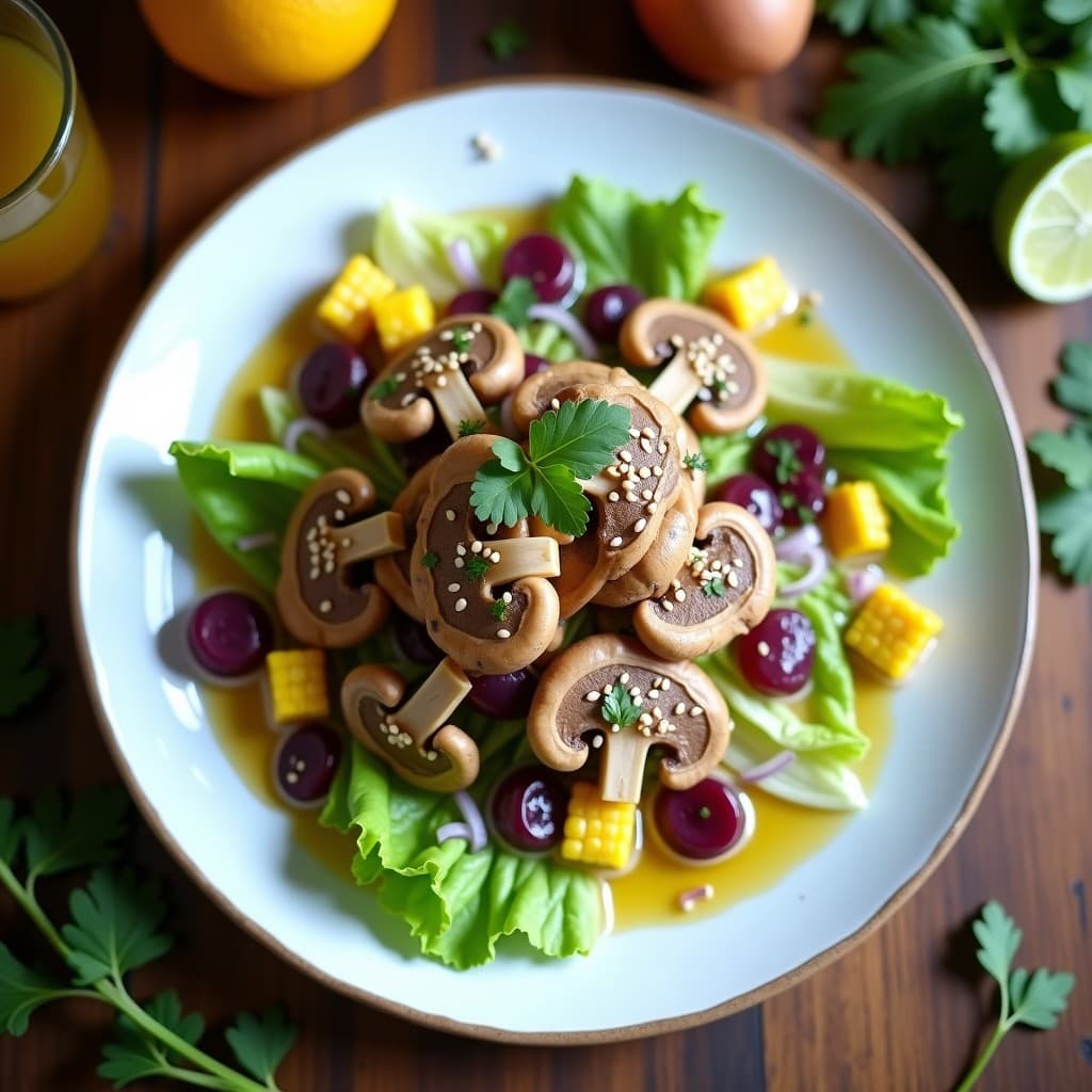 Ceiche de Hongos Shiitake con Leche de Tigre de Lima y Culantro: Receta Vegana Peruanas sin Pescado