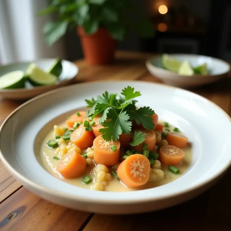 Ceviche de Jackfruit Verde con Leche de Coco y Cilantro: Receta Vegana de Inspiración Asiática