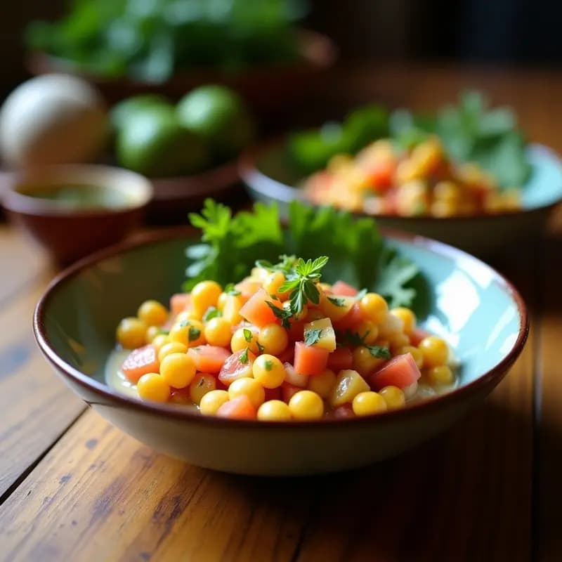 Ceviche de Jackfruit y Maracuyá con Leche de Coco: Receta Vegana Peruana-Tropical en Bowl
