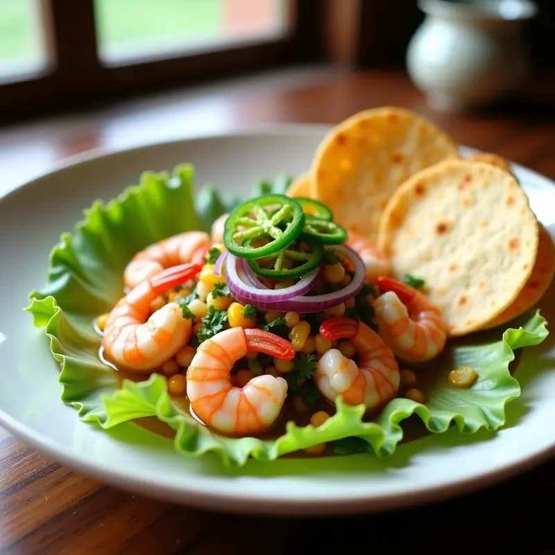 Ceviche de Langostinos al Ají Limón: Receta Peruana Refrescante y Alta en Proteína