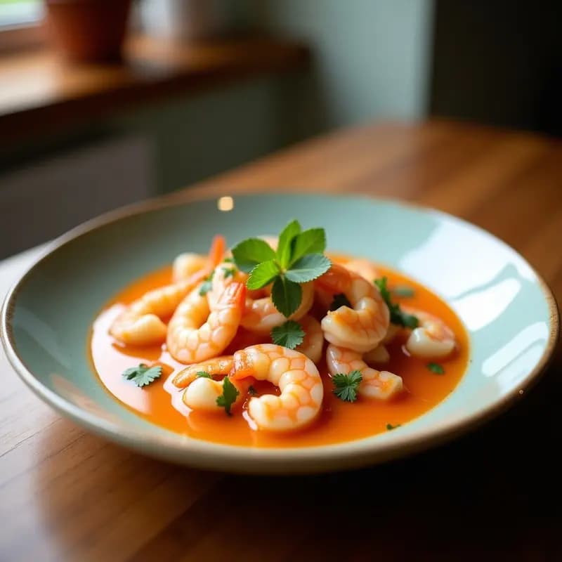 Ceviche de Langostinos con Leche de Coco y Limón: Receta Ecuatoriana Fresca y Tropical