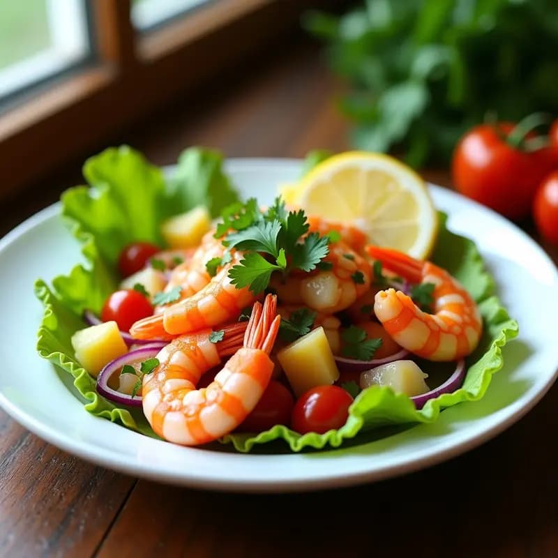 Ceviche de Langostinos con Lulo y Cilantro: Receta Ecuatoriana Fresca y Baja en Calorías