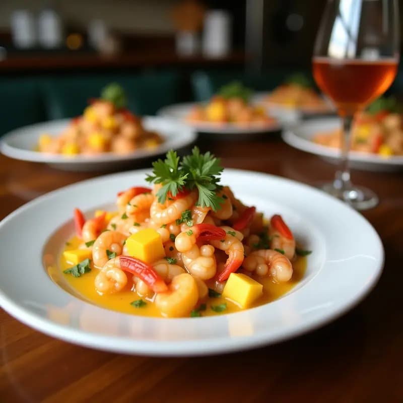 Ceviche de Langostinos con Mango y Chile de Árbol: Receta Mexicana Alta en Proteína y Sin Gluten