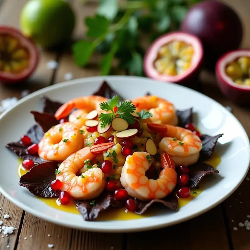 Ceviche de Langostinos y Maracuyá: Receta Ecuadoriana Refrescante y Alta en Omega-3