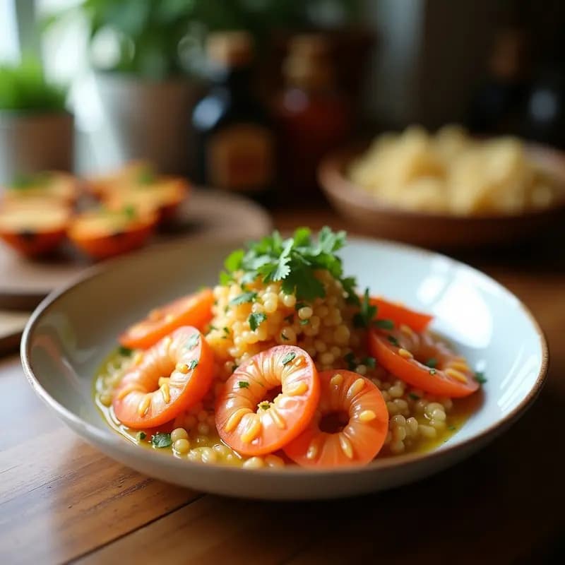 Ceviche de Langostinos al Estilo Ecuadoriano con Naranja Sanguina: Receta Sin Cocción