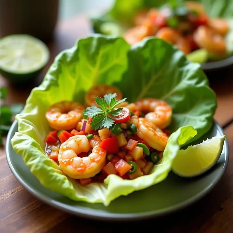 Ceviche Nicaragüense de Camarones con Salsa de Chilote: Entrante Fresco y Cítrico
