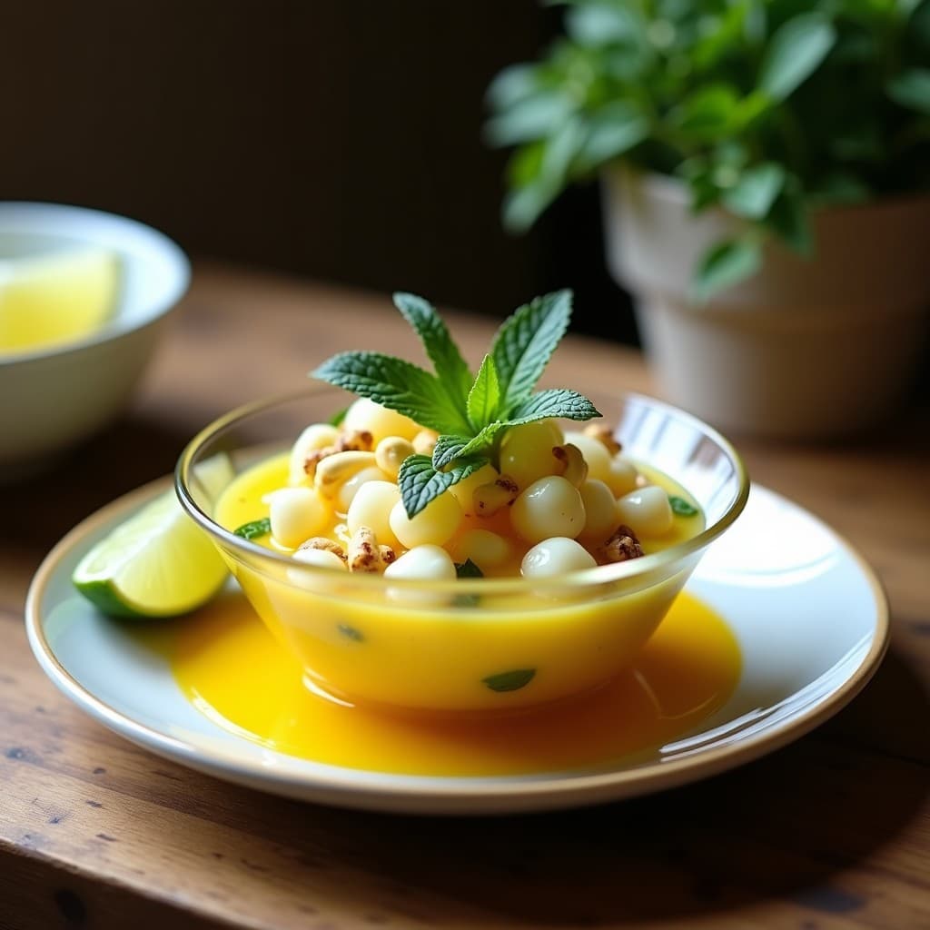 Ceviche de hearts of palm y Maracuyá: Receta Brasilera Sin Pescado y Sin Cocción