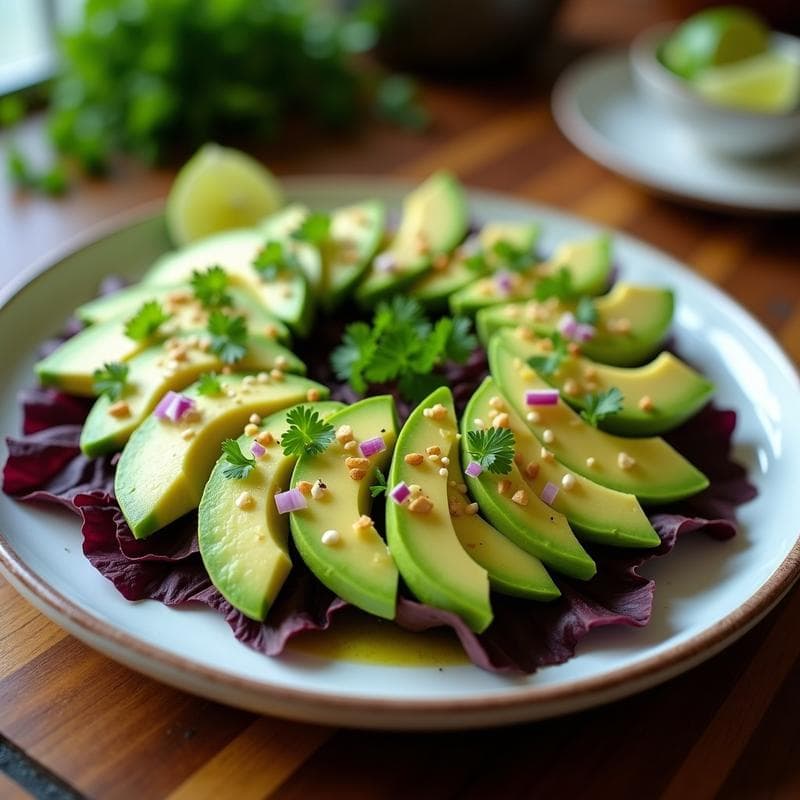 Ceiche de Palmito y Aguacate: Receta Vegana Peruanas con Leche de Tigre de Limón Verde