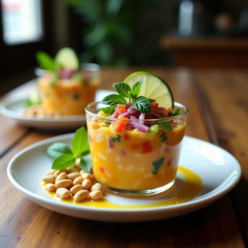 Ceviche de Palmito y Cacahuates con Leche de Tigre de Tamarindo: Receta Vegana Brasil-Peru