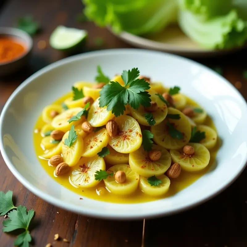 Ceiche de Palmito y Limón con Cacahuates Tostados: Receta Vegana Sin Pescado