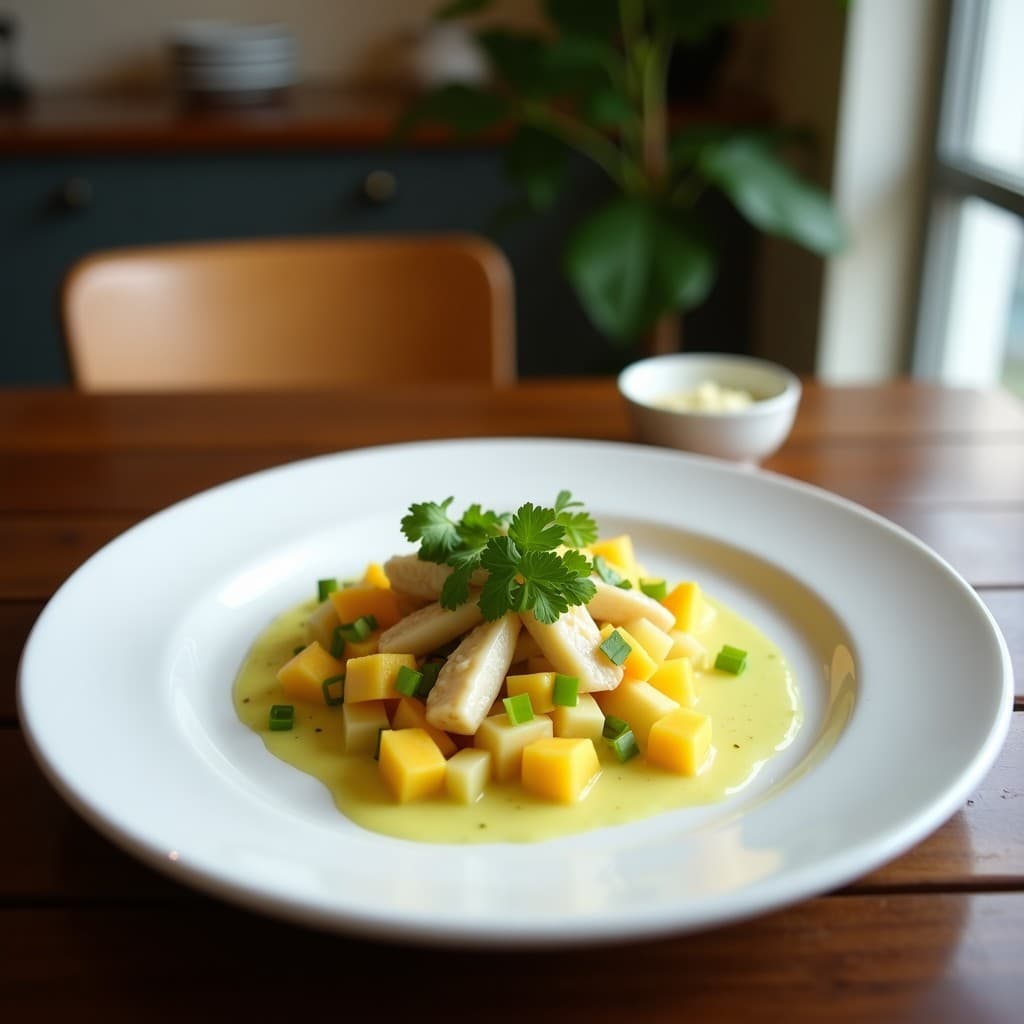 Ceviche de Palmito y Mango Verde con Leche de Limón: Receta Vegana Sin Azúcar
